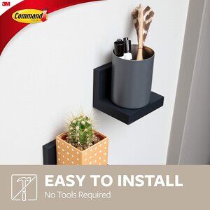 NEW Set 2 Command Display Wall Ledges◾️ Removable Accent Decor Hooks Adhesive